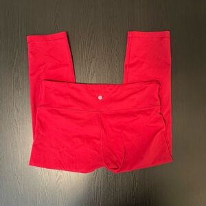 Lululemon Red Cropped Leggings